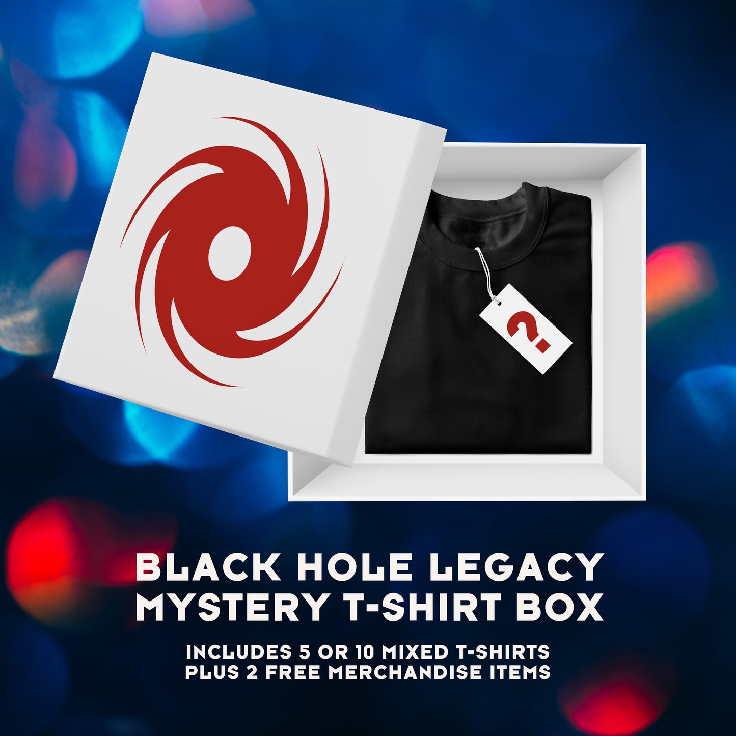 Black Hole Legacy Mystery T-Shirt Box