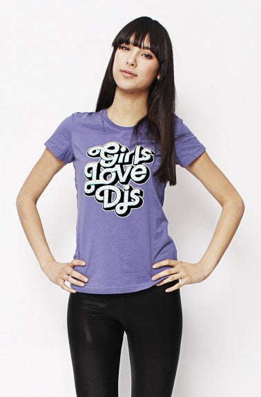 GirlsLoveDJs - 70's Logo Purple Women