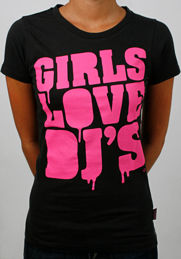 Girls Love DJ's  Drip Logo Black Women